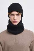 Beanie pentru bărbați din lână merino negru RW26-CDM701