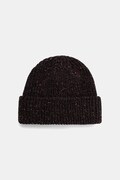 Medicine czapka beanie męska z dodatkiem wełny brązowa