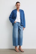 Medicine jeansy wide leg damskie niebieskie