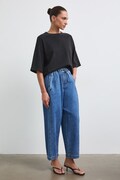 Medicine jeansy slouchy damskie niebieskie