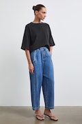 Medicine jeansy slouchy damskie niebieskie