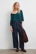 Medicine jeansy slouchy damskie granatowe