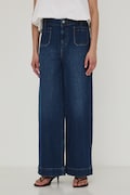 Medicine jeansy wide leg damskie granatowe