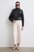 Jeansy wide leg damskie beżowe RW26-SJD402