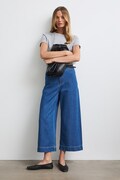 Medicine jeansy wide leg damskie niebieskie