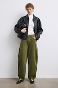 Medicine jeansy slouchy damskie zielone