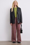 Medicine jeansy wide leg damskie fioletowe