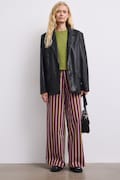 Medicine jeansy wide leg damskie fioletowe