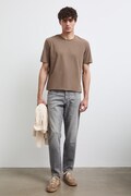 Medicine jeansy tapered męskie szare