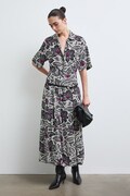Sukienka rozkloszowana z wiskozy multicolor RW26-SUD030