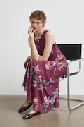Sukienka drapowana w kwiaty multicolor RW26-SUD211
