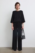 Sweter damski z wiskozą czarny RW26-SWD400