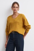 Medicine sweter damski wełniany żółty
