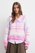 Medicine sweter damski z dodatkiem wełny multicolor