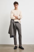Sweter męski bawełniany beżowy RW26-SWM031