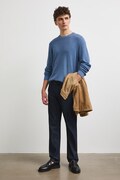 Sweter męski bawełniany niebieski RW26-SWM031