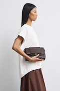 Medicine torebka crossbody damska z imitacji skóry brązowa