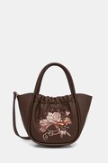 Medicine torebka crossbody damska z imitacji skóry brązowa