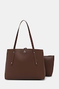Kabelka typu shopper dámska z imitácie kože hladká hnedá RW26-TOD209