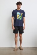 Medicine T-shirt męski bawełniany granatowy