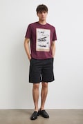Medicine T-shirt męski bawełniany bordowy