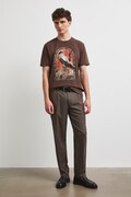 Medicine T-shirt męski bawełniany brązowy