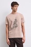 Medicine T-shirt męski bawełniany beżowy