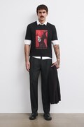 T-shirt męski bawełniany z kolekcji Wiesław Wałkuski x Medicine czarny RW26-TSM752