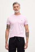 Lacoste T-shirt męski bawełniany fioletowy TH6709