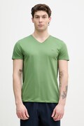 Lacoste T-shirt męski bawełniany zielony TH6710