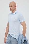 Lacoste polo bawełniane kolor niebieski