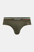 Aeronautica Militare Slip (2-pack) bărbați, culoarea verde