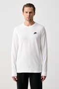 Nike Sportswear a maniche lunghe da uomo in cotone bianca