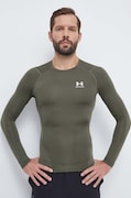 Under Armour mânecă lungă de antrenament culoarea verde, neted