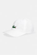 Lacoste czapka z daszkiem kolor biały z aplikacją RK2450
