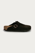 Birkenstock papuci din piele Boston culoarea maro