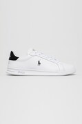 Kožená obuv Polo Ralph Lauren Hrt Ct II biela farba, 809829824005