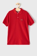 Lacoste polo bawełniane dziecięce kolor różowy