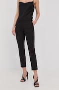 Morgan spodnie PROSY.F damskie kolor czarny dopasowane medium waist