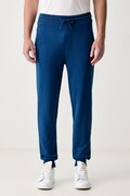HUGO spodnie dresowe męskie bawełniane Doak212 granatowe regular waist 50447963
