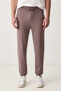 HUGO spodnie dresowe męskie bawełniane Doak212 pomarańczowe regular waist 50447963