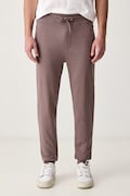 HUGO spodnie dresowe męskie bawełniane Doak212 pomarańczowe regular waist 50447963