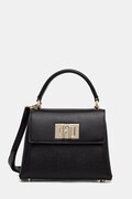 Furla geantă crossbody pentru femei din piele 1927 Mini Top Handle neagră WB00109 ARE000 O6000