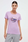 Columbia t-shirt Daisy Days damski kolor fioletowy 1934592