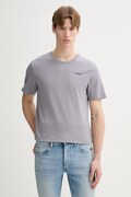 G-Star Raw t-shirt męski kolor fioletowy gładki