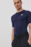 Under Armour tricou de antrenament culoarea albastru marin, neted 1361518-410