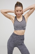 Dkny biustonosz sportowy DP8T5945 kolor szary melanż