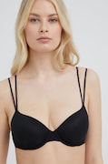Бюстгальтер Calvin Klein Underwear колір чорний однотонний