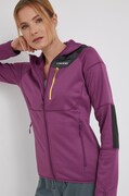 Спортен суичър Viking Yosemite в лилаво с качулка с изчистен дизайн