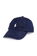 Polo Ralph Lauren caciula din bumbac culoarea albastru marin, neted